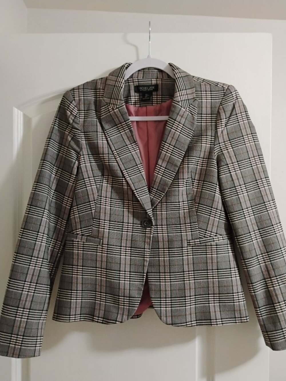 Rachel Zoe Plaid Blazer Jacket – Tailored Chic